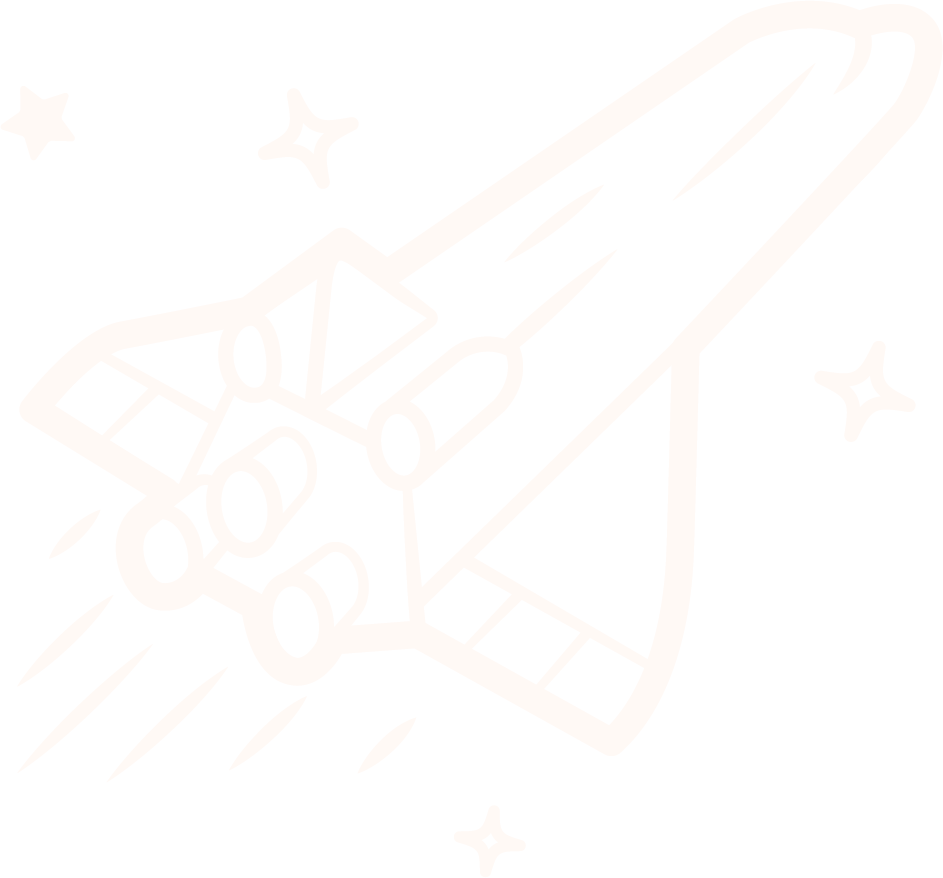Floating rocket icon