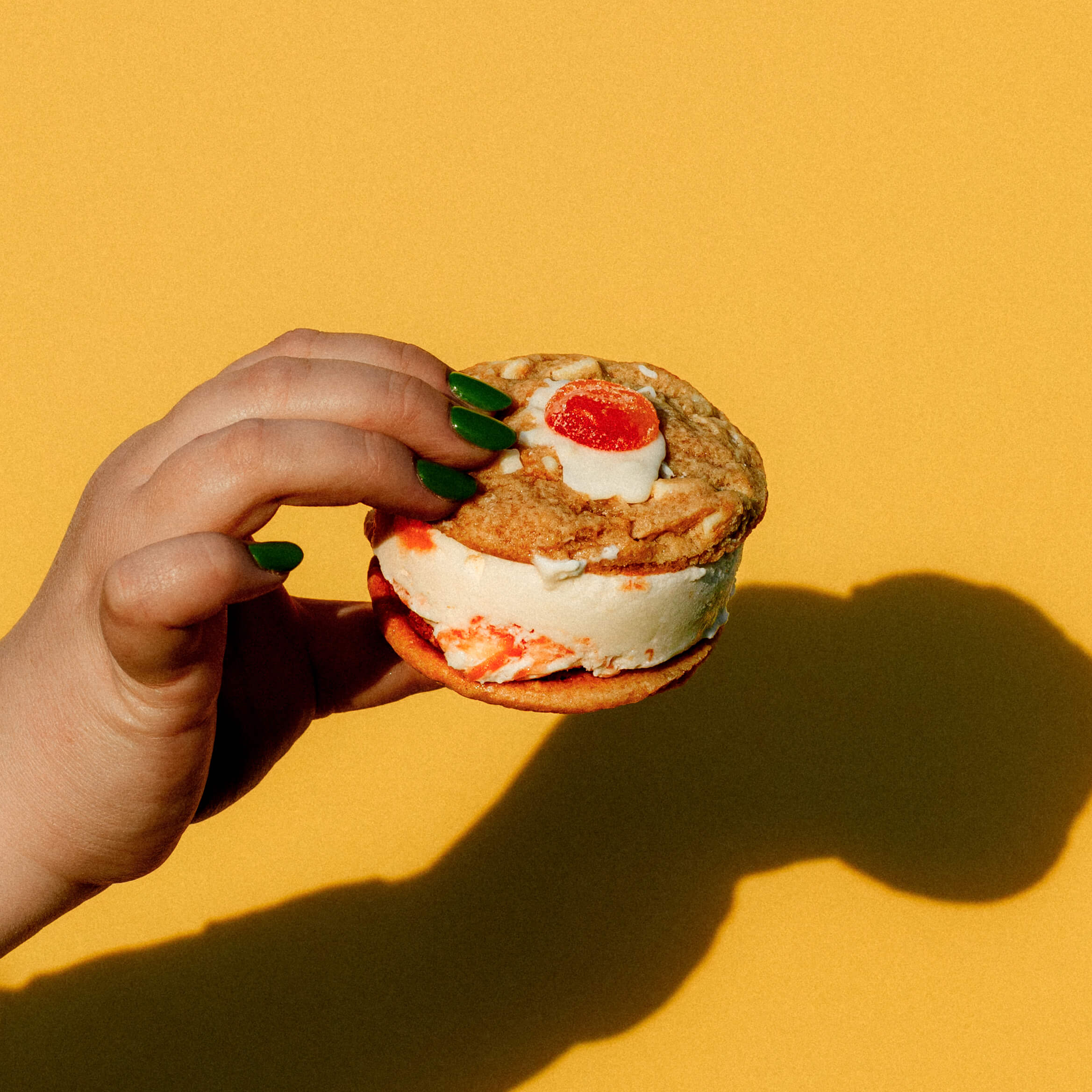 White Chocolate Peach Sandwich